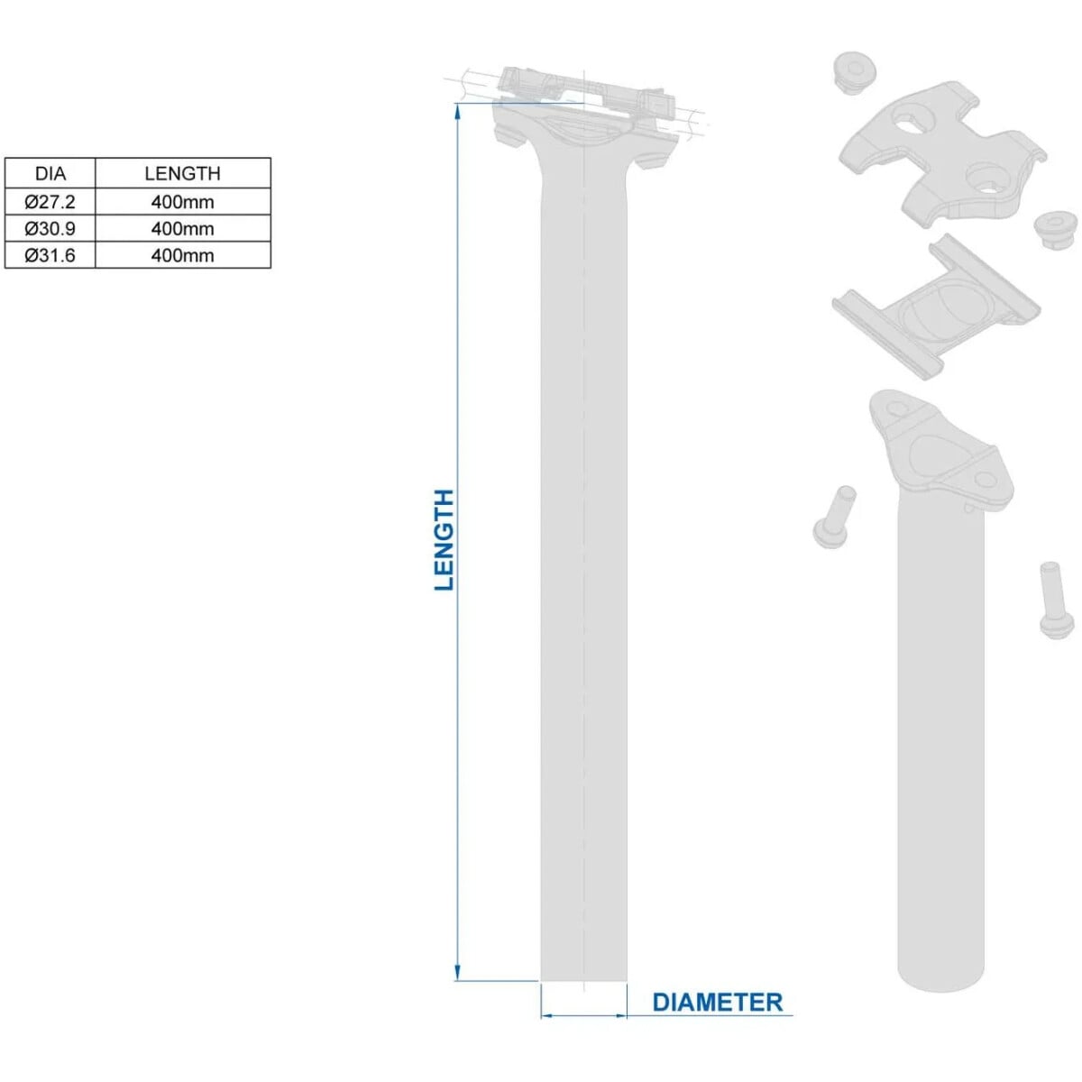 Image of Ritchey WCS Seatpost 400mm