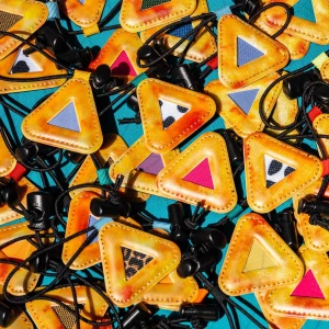 Image of Blue Lug Reflective Mini Triangle - Fire Dye