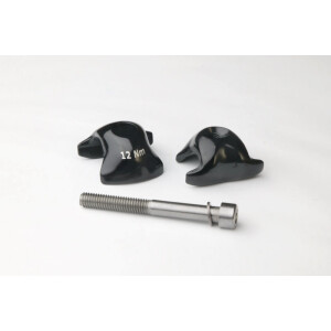 Image of Ritchey Seatpost Clamp Single Bolt CARBON w/ S etch for Carbon Saddle Rail 8x8.5mm