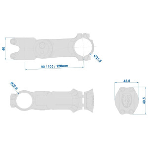 Image of Ritchey 4AXIS Adjustable Stem 31.8mm Black