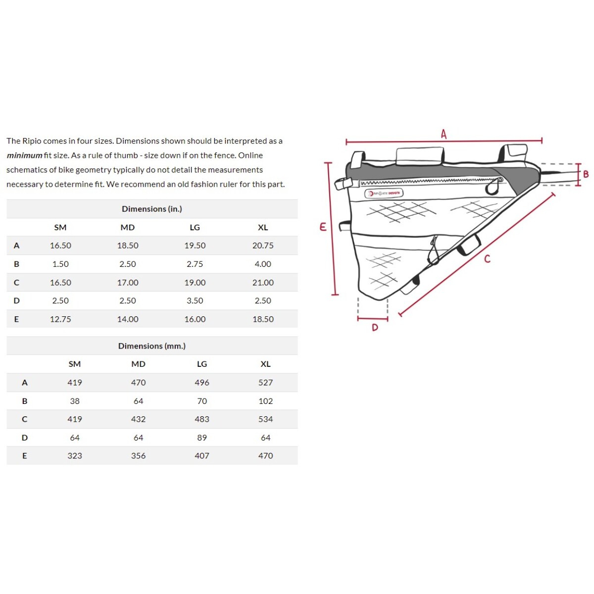 Image of Revelate Designs Ripio Frame Bag