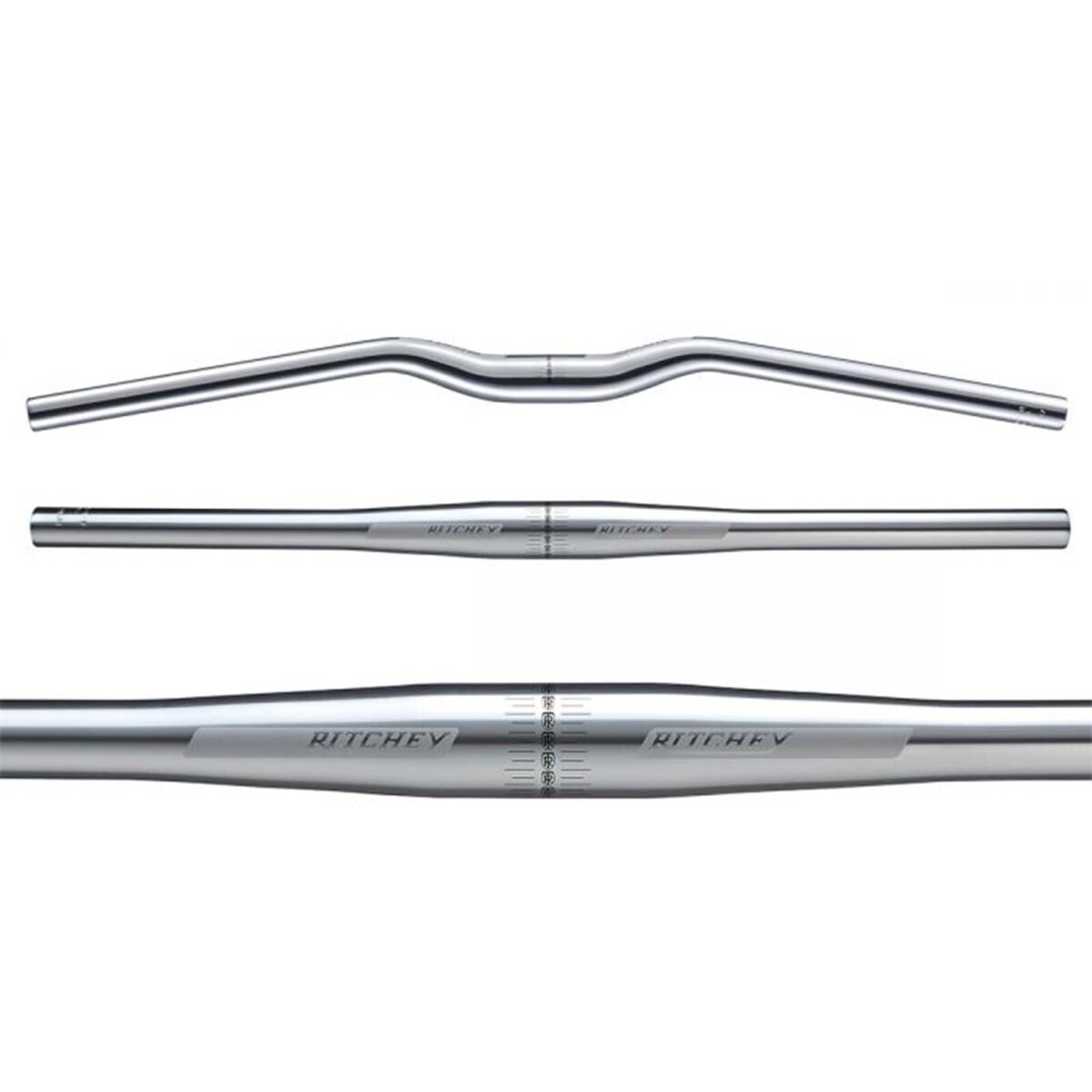 Image of Ritchey Classic Flat HP Bar Silver /31.8mm/660mm/AL6061/10D Bend/Laser Logo