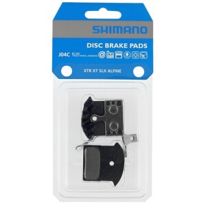 Image of Shimano BR-M9000 Metal Brake Pads and Spring J04C w/Fin