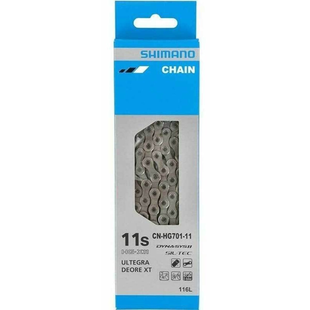 Image of Shimano CN-HG701 11 Speed Chain XT/Ultegra w/Quick Link 116 Links