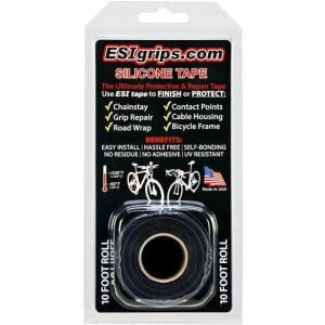 Image of ESI Grips Silicone Tape Black 10 Foot / 3m Roll (TR10B)