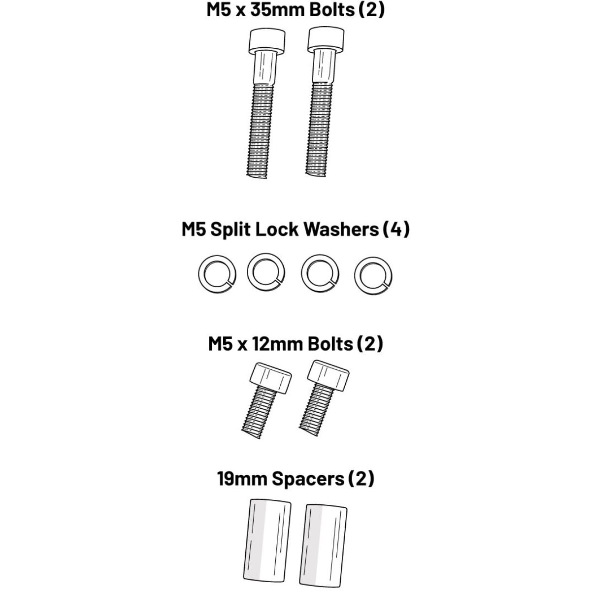 Image of Old Man Mountain Hardware Kit 3 Eyelet Kit  (OMM003)