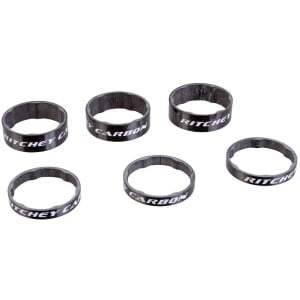 Image of Ritchey HEADSET SPACERS WCS CARBON Black UD Glossy 3x5mm + 3x10mm Bag