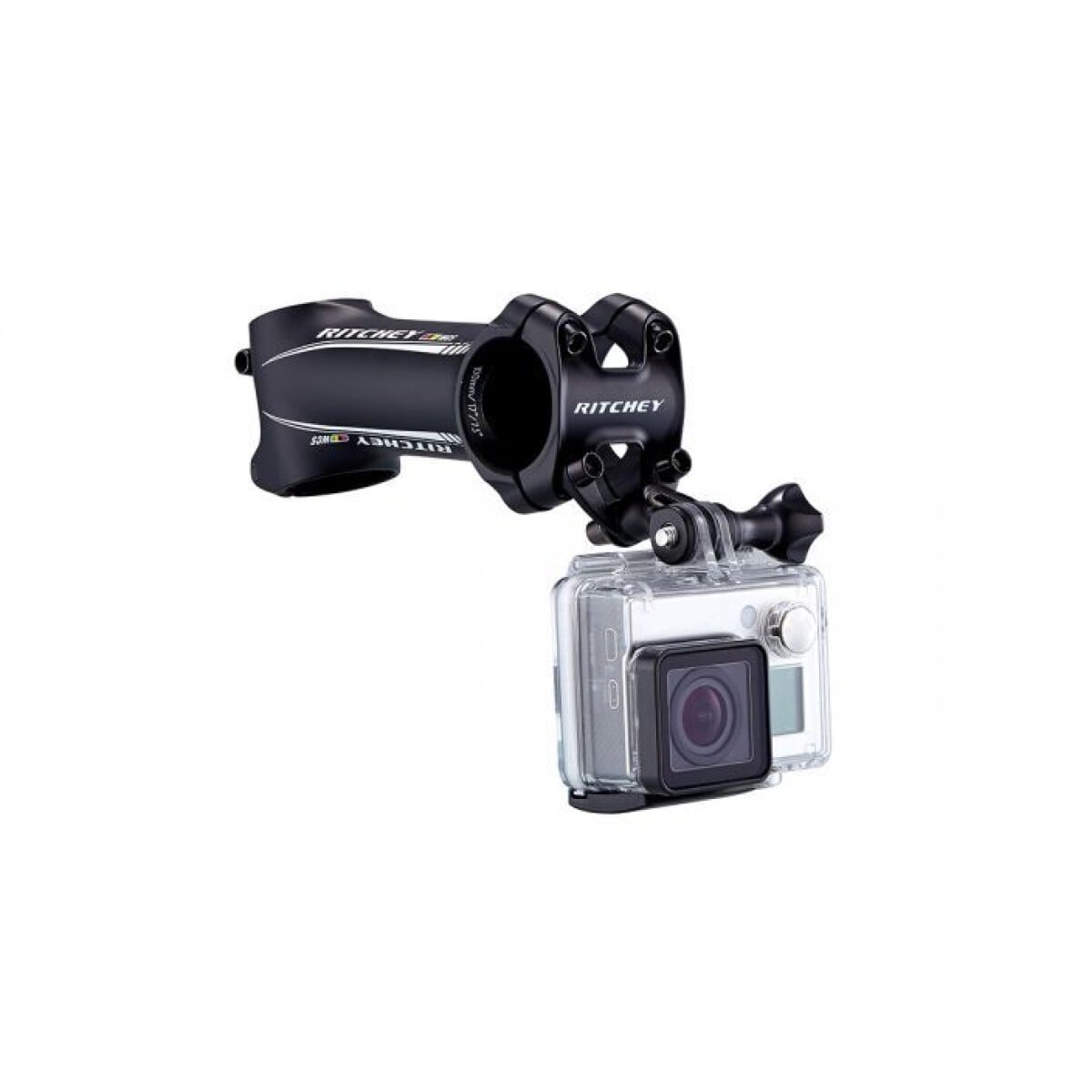 Image of Ritchey Universal Stem Mount for GoPro- Fits C-220 and 4-Axis 44 stems Black