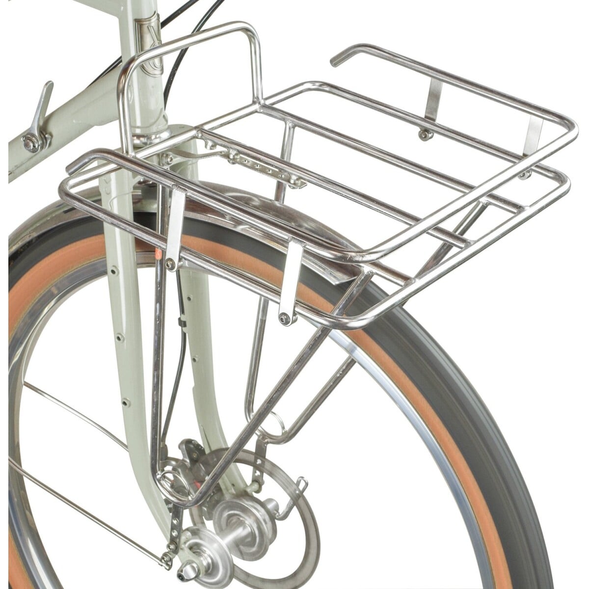 Image of Velo Orange Porteur Front Rack Polished Stainless Steel