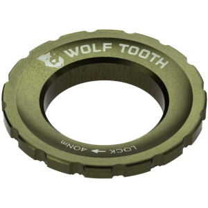 Image of Wolf Tooth Centrelock Rotor Lockring Olive External