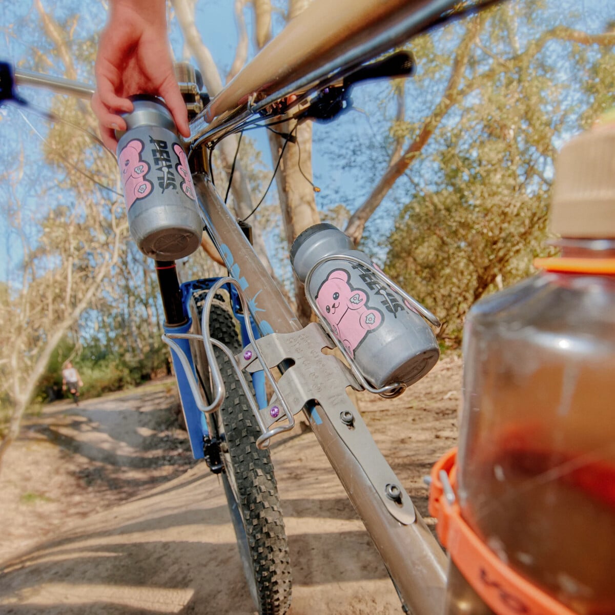 Image of Botched Bikes Titanium Dragonfly Dual Bottle Cage Adapter