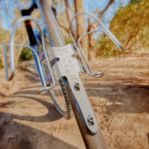 Image of Botched Bikes Titanium Dragonfly Dual Bottle Cage Adapter