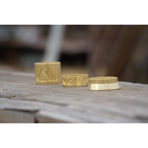 Image of Mone Bikes Headset Spacer Kit Brass 5mm, 7mm(tapered), 12mm, 25mm