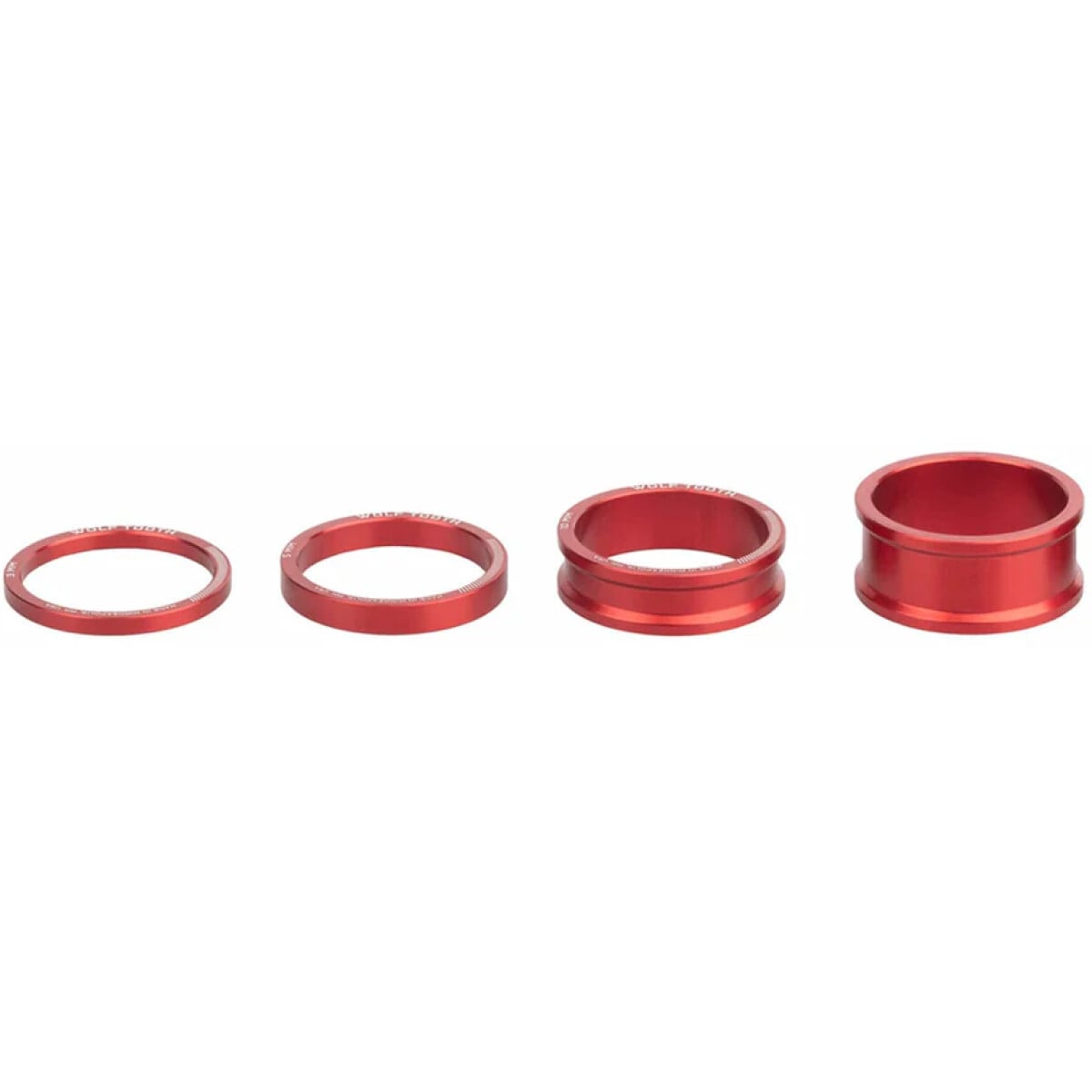 Image of Wolf Tooth Headset Spacers Red