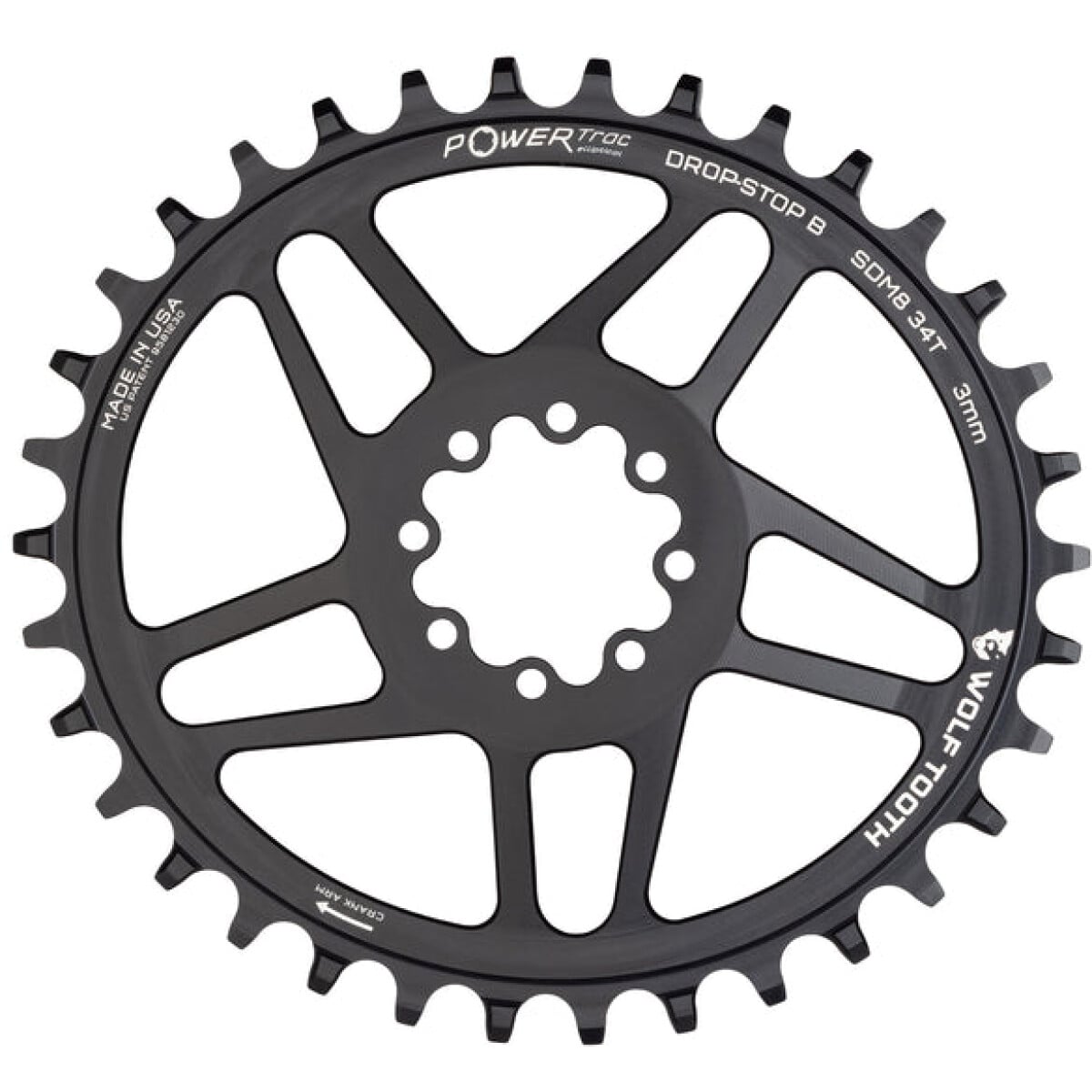 q83jbtewkh1362elexg5.jpg Image of Wolf Tooth Oval Direct Mount SRAM 8-bolt MTB 32T Boost DS-B Chainring