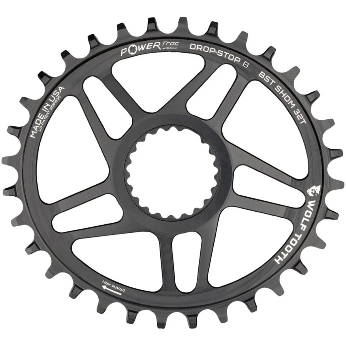 Image of Wolf Tooth Oval Chainring Shimano Direct Mount 32T Boost DS-B