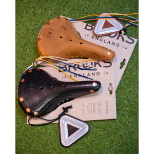 Image of Blue Lug x Brooks BL17 Saddle with Leather Reflector