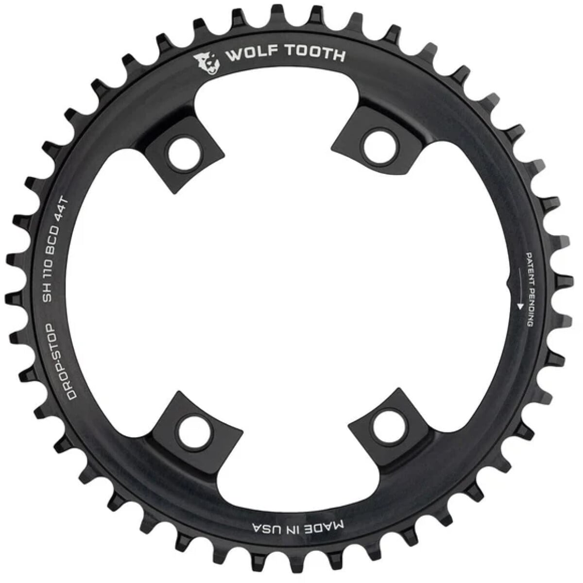 Image of Wolf Tooth 110 BCD Asymmetric 4-Bolt Chainrings for Shimano Cranks