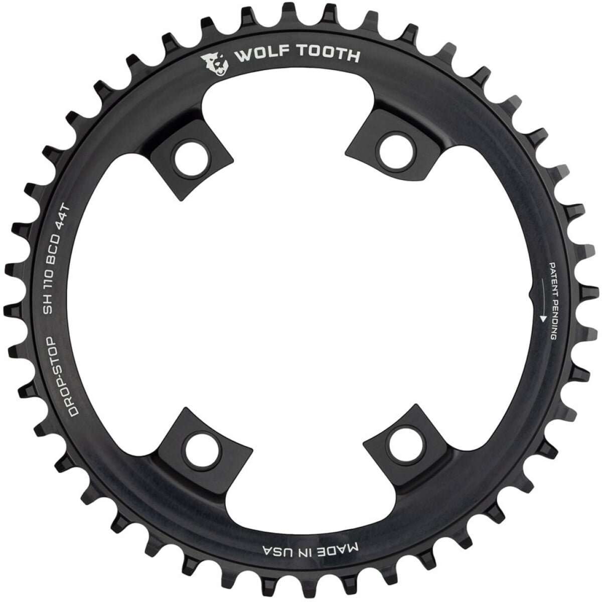 Image of Wolf Tooth 110 BCD Asymmetric 4-Bolt Chainrings for Shimano Cranks