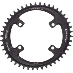 Image of Wolf Tooth Oval 110 BCD Asymmetric 4-Bolt Chainrings for Shimano GRX Cranks