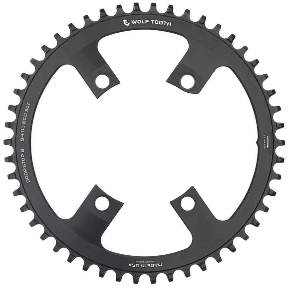 Image of Wolf Tooth 110 BCD Asymmetric 4-Bolt Chainrings for Shimano Cranks