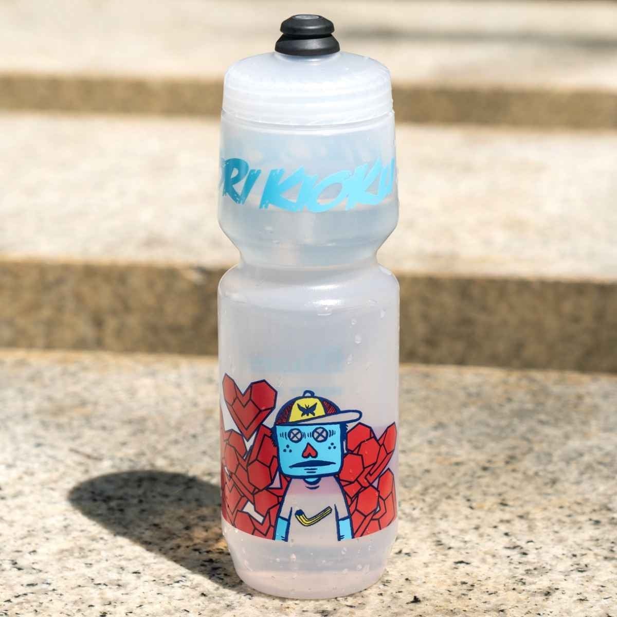 Image of Blue Lug Rokkaku Boywater Bottle (clear)