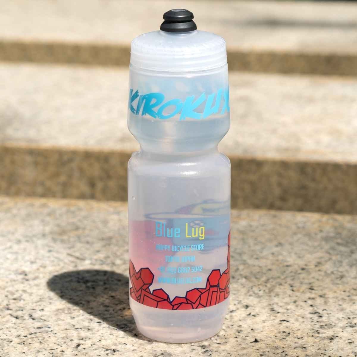 Image of Blue Lug Rokkaku Boywater Bottle (clear)