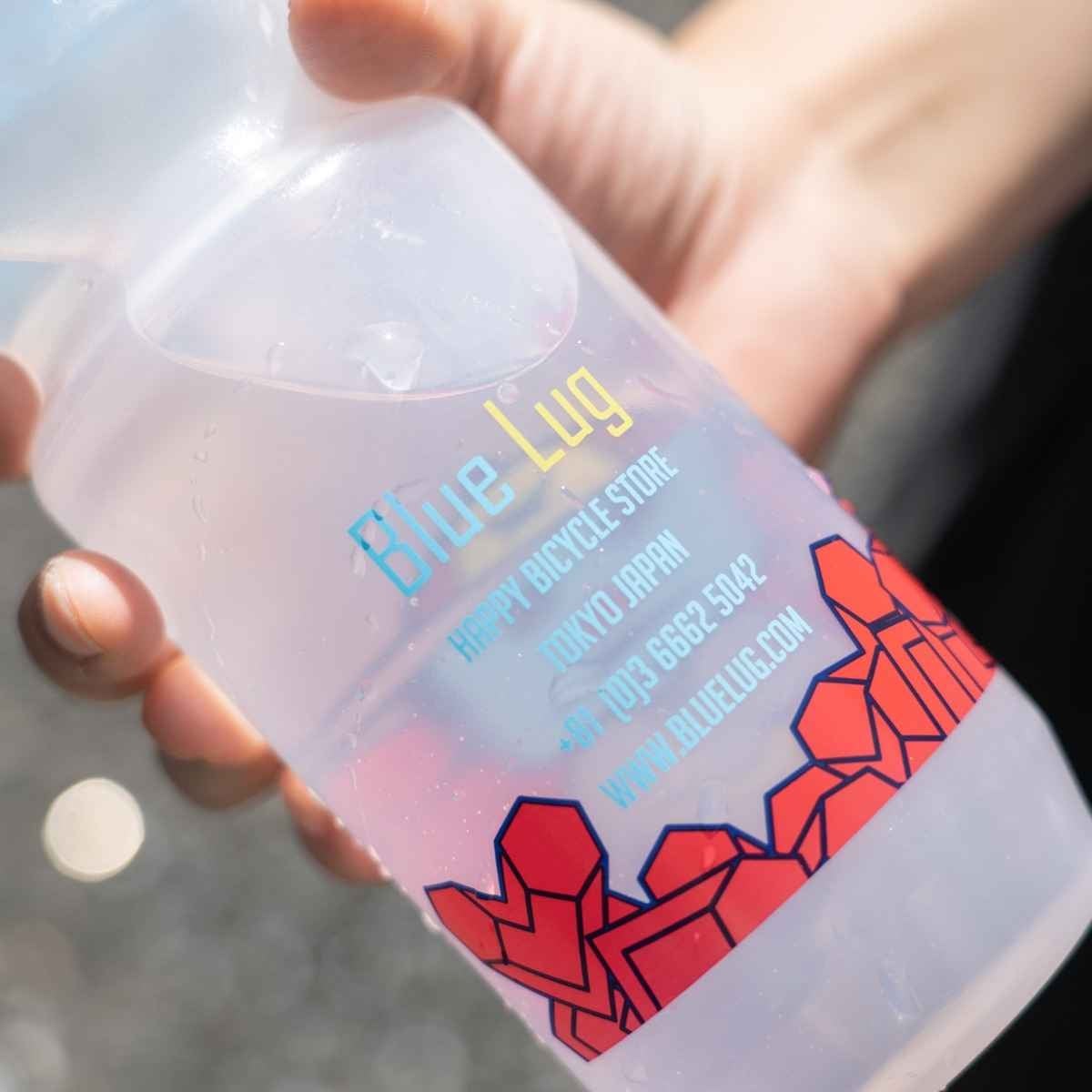 Image of Blue Lug Rokkaku Boywater Bottle (clear)