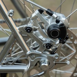 Image of Blue Lug Dia-Compe Disc Brake Adapter F180/R160 silver