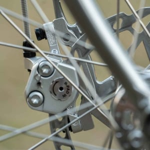 Image of Blue Lug Dia-Compe Disc Brake Adapter F160/R140 silver
