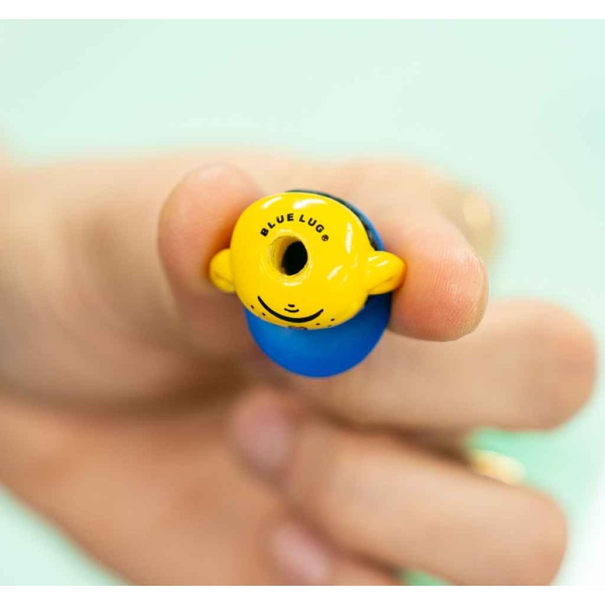 Image of Blue Lug Anzenkun Valve Caps (Pair for Presta)