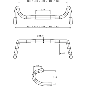 Image of Teravail Radia 12 Gravel Drop Bar