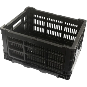 Image of Azur Collapsible Plastic Cargo Crate Black