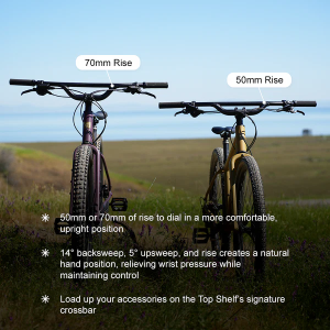 Image of Redshift Topshelf Flat Bar 800mm, 50mm Rise