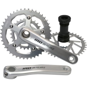 Image of IRD Polaris Silver Crankset 38t DM and 42-26t 2x 175mm w/BB