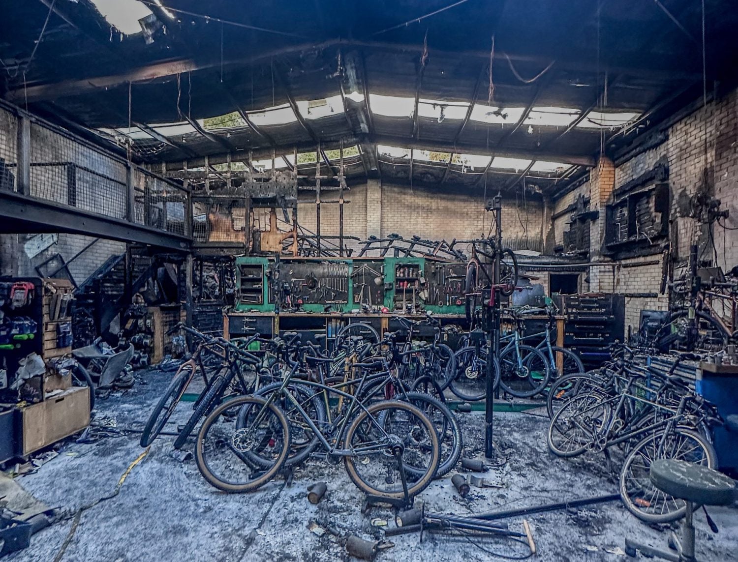 Aftermath of the fire