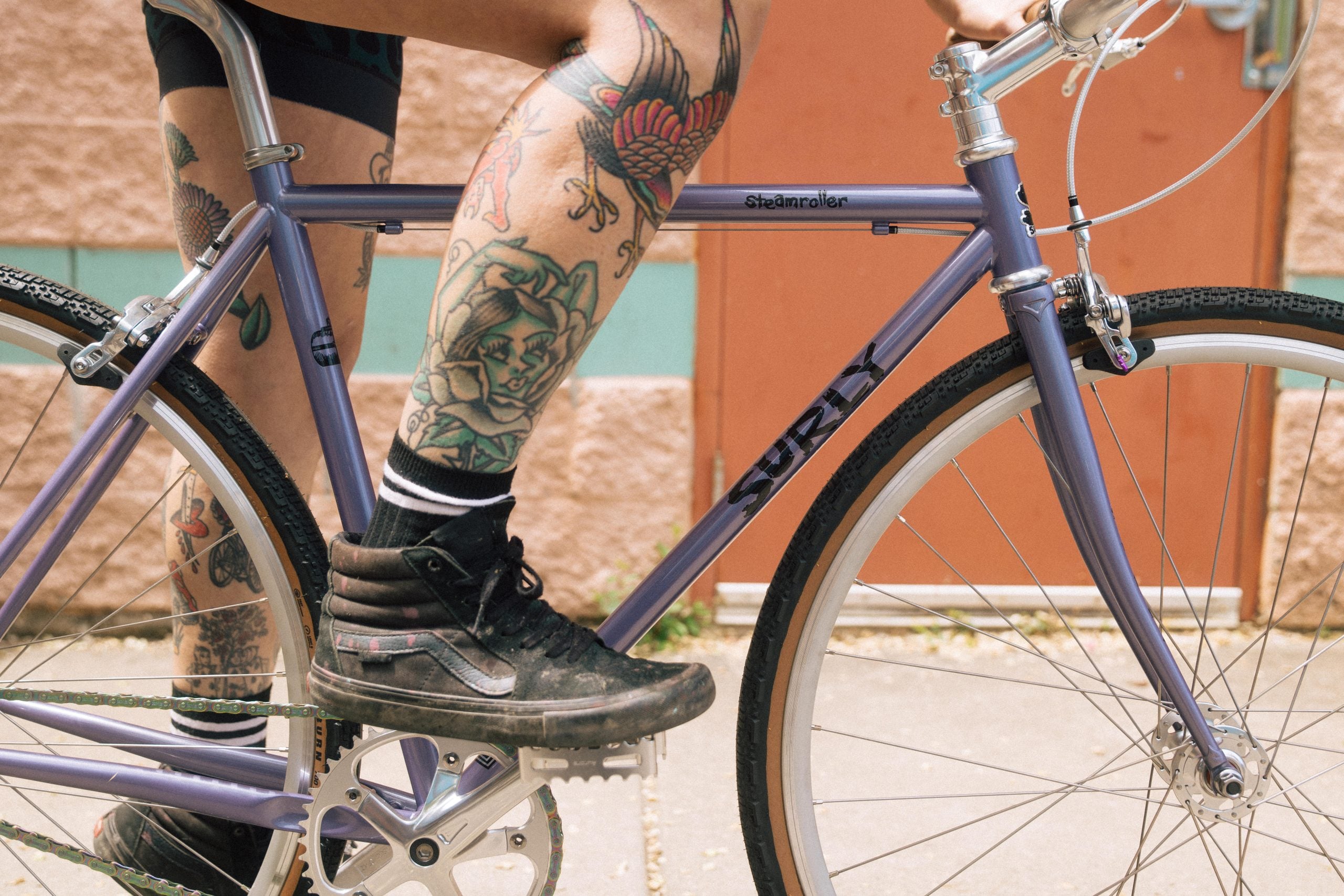 Surly Steamroller Frameset Anxious Lavender | Off Course Bike Shop