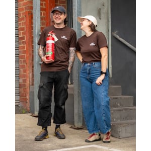 Image of Off Course Burnin' Rubber T-Shirt - Dark Brown