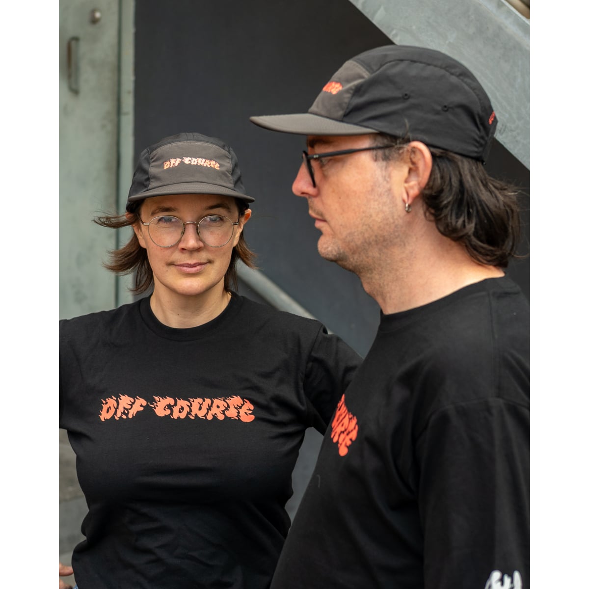 Image of Off Course Burnin' Rubber Two-Tone Action Cap - Black/Charcoal
