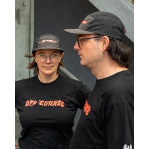 Image of Off Course Burnin' Rubber Two-Tone Action Cap - Black/Charcoal