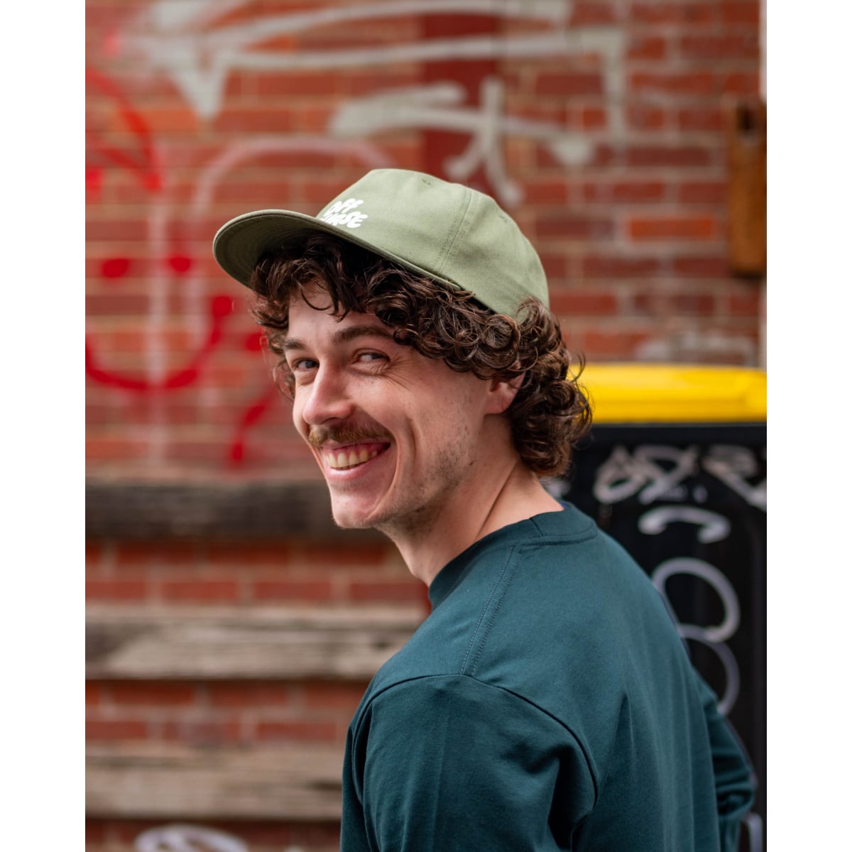 Image of Off Course Bike Shop Cotton Cap - Olive Green
