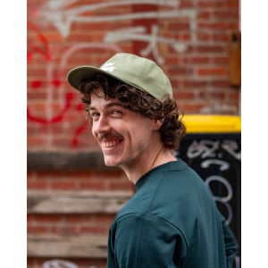 Image of Off Course Bike Shop Cotton Cap - Olive Green