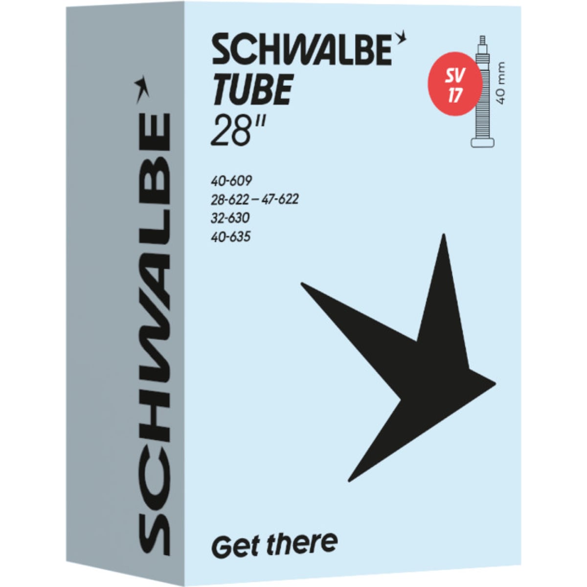 Image of Schwalbe Tube 700c/28" x 28-45c SV17 40mm Presta Valve